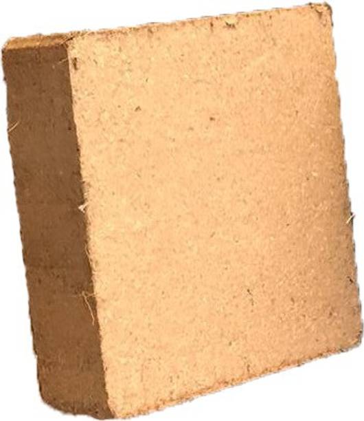 GROWEASY Cocopeat Block 1 Kg For Gardening & Kitchen Garden | 5 Kg Expand Capacity Potting Mixture