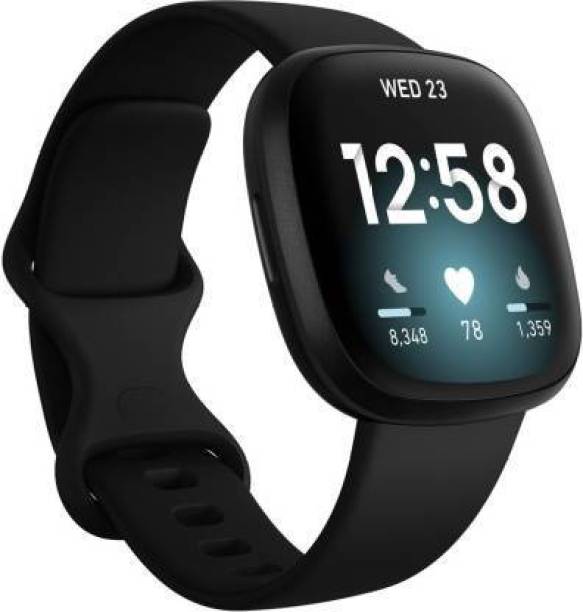 FITBIT fitbit versa 3 health & fitness smartwatch black Smartwatch