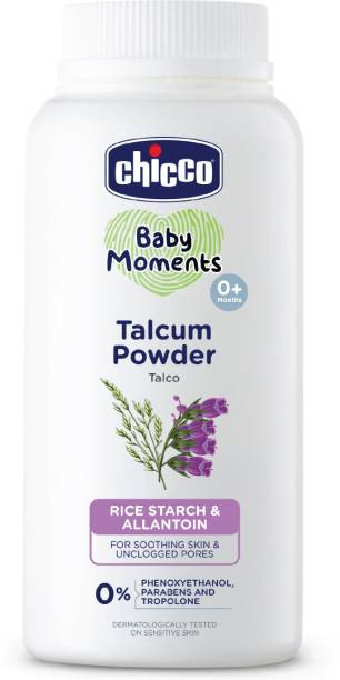 Chicco Baby Moments Talcum Powder for Baby Paraben, SLS & Phenoxyethanol Free, 0M+
