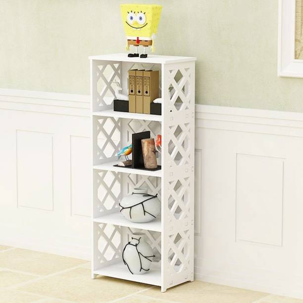 SS ARTS Multi Purpose Storage Rack Shelf Sofa Side Table TV side shelf Engineered Wood Open Book Shelf