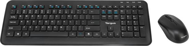 Targus AKM610AP Keyboard & Mouse Wireless Standard Desktop Keyboard Compatible with Desktop, Laptop, Mac multimedia_keys