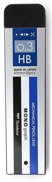 Tombow Mono Graph Mechanical Pencil Lead HB 0.3mm, 20 Lead Tube Lead Pointer