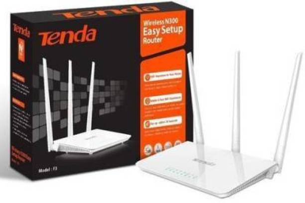 TENDA F3 Wireless Router 300 Mbps Wireless Router White, 300 Mbps Wireless Router