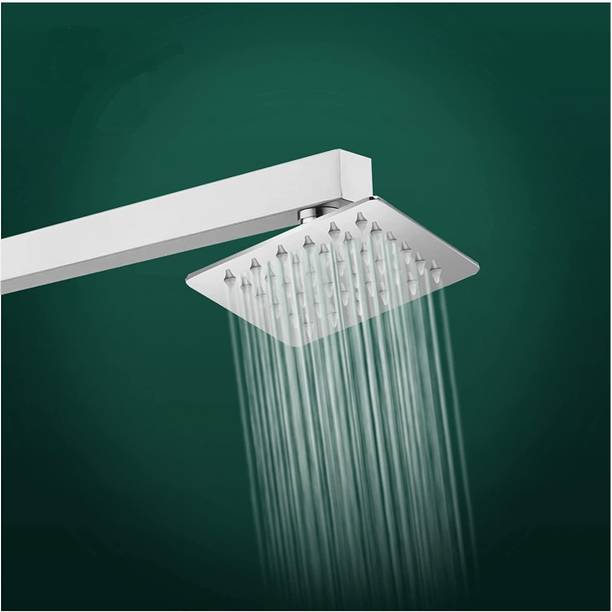क्लिंटन Stainless Steel 4x4 Inch Ultra Slim Shower With (9" Inch) Square Arm शावर हैड