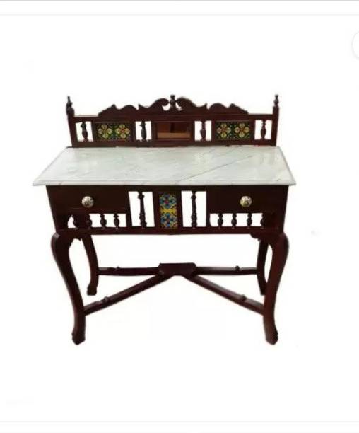 QA Antique Handicraft Look Traditional Rectangle Shape Console ta