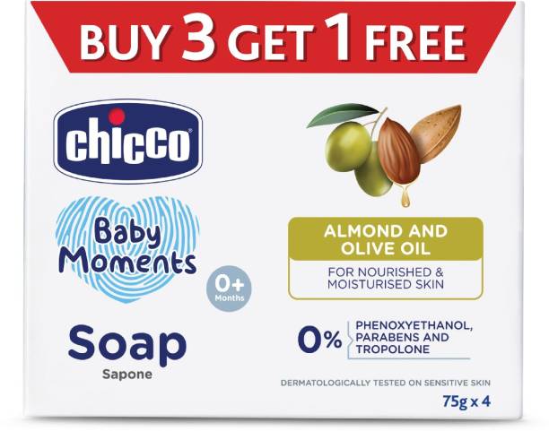 Chicco Baby Moments Bath Soap Buy 3 Get 1 Free, Paraben , SLS ,Phenoxyethanol free,0M+
