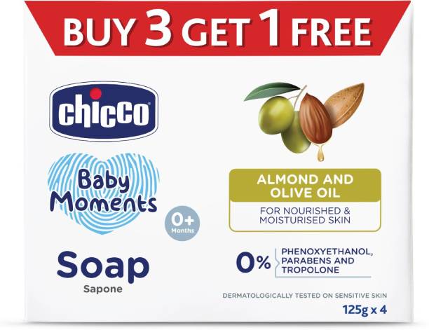 Chicco Baby Moments Bath Soap Buy 3 Get 1 Free Paraben ,SLS & Phenoxyethanol free,0M+