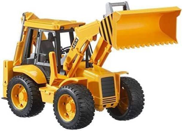 SR Toys 2 in 1 Construction Trucks JCB For kids (Yellow, Pack of: 1)