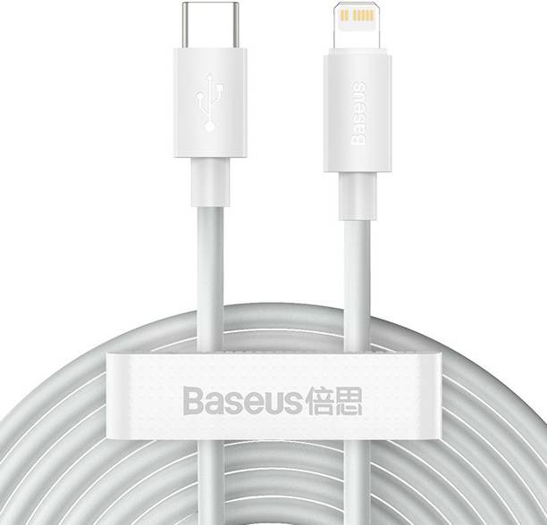 Baseus Lightning Cable 2 A 1.5 m Copper Braided 2x set USB Type-c - Lightning Cable Fast Charging Power Delivery White 20W