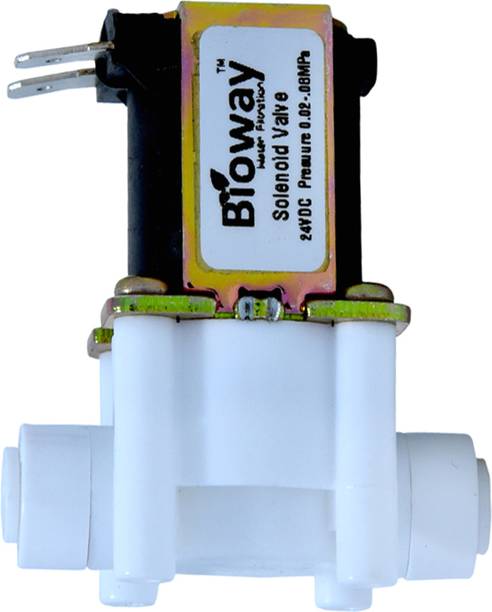 bioway 24VDC SV SOLENOID VALVE WITH 1/4 SIZE PUSH FIT CONNECTION FOR RO WATER PURIFIER Automatic Control Valves
