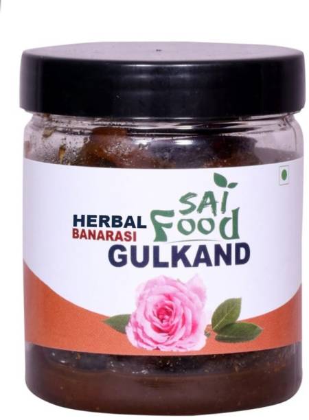 SAI Food Best Quality Natural Organic Herbal Gulab Gulkand Jam Spread (250 grams) 250 g