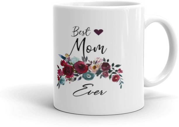 THE CLICK INDIA "Best Mom Ever"-Mug For Mom Birthday and Mother's day Best Gift For Mummy|Mother Ceramic Coffee Mug