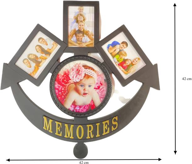 G.FIDEL Anchor-shaped Family Photo frame Wall photo Frames For Home Decoration , Black 16 inch Table,Wall