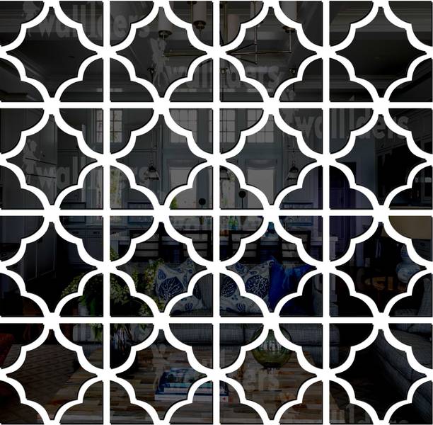 wall1ders 72 cm 16 Pattern Black Self Adhesive Sticker