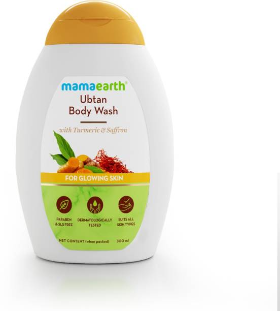 MamaEarth Ubtan Body Wash With Turmeric & Saffron for Glowing Skin - 300ml