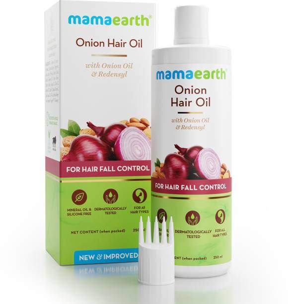 MamaEarth Onion Hair Oil for Hair Regrowth & Hair Fall Control 250ml Hair Oil