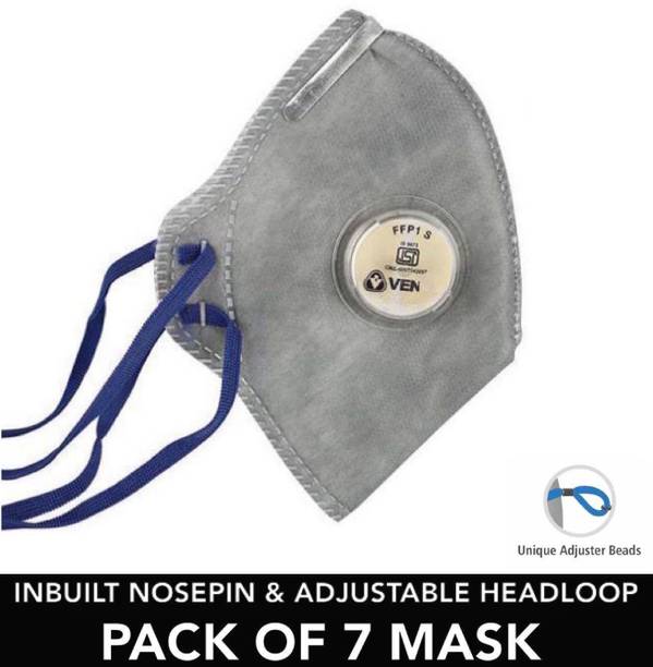 Venus Safety and Health Multilayer Protection Mask Disposable Fabric Mask Activated Carbon Filter Mask Unisex Mask For Men Women Kids Teens Girls Boys Adults School Students Pack of 7 Mask Premium Protection Valve Mask Carbon Activated Filter Mask Anti Pollution Respirator Face Mask PM2.5 Filteration Mask Air Circulation Breathable Mask With Adjustable Nose Clip Combo Pack Mask Reusable Comfortable Mask High Quality Face Mask Soft Fabric Premium High Quality Surgical Mask Multi Layer Cotton Cloth N95 Mask Washable Pollution Mask With Adjustable Head Loop Multilayer Fabric Mask Designer Mask Anti Bacterial Mask Anti Virus Mask Anti Germ Mask Pharmaceutical Mask Antimicrobial Mask Grey Mask Reusable, Washable