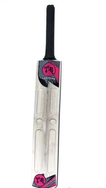 Traders Scoop bat pink For Tennis Ball-No Leather Ball Poplar Willow Cricket bat 850 Poplar Willow Cricket  Bat