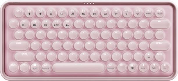 RAPOO Ralemo Pre 5 (4 Device Connectivity, Rechargeable) Wireless, Bluetooth Tenkeyless Multi-device Keyboard