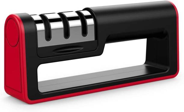 ADONYX Upgraded Kitchen Knife Sharpener, 3-Stage Knife Sharpener Knife Sharpening Steel