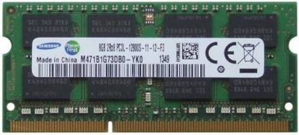 Samsung 1600mhz low voltage DDR3 8 GB (Dual Channel) Laptop (M471B1G73QH0-YK0 PC3L- 12800S - DDR3)