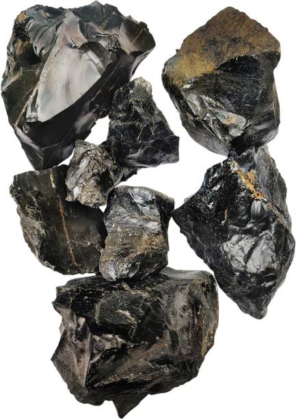 Shubhanjali Natural Brown Obsidian Crystals Raw Rough Stones for Reiki Stones Healing Regular Asymmetrical Crystal Stone