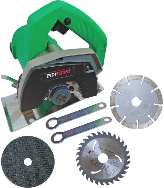 Inditrust 1400W 110mm Marble Tile cutting Machine with 3 Type Wheels Marble Cutter