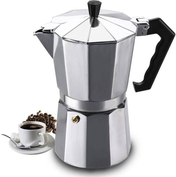 Ryuga Stovetop Espresso and Coffee Maker, Moka Pot for Classic Italian 3 Cups Coffee Maker