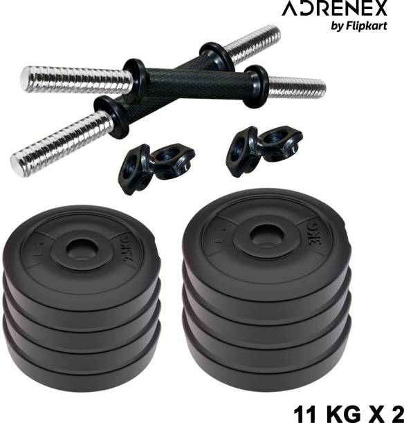 Adrenex 22 Kg PVC Home Gym Adjustable Dumbbell