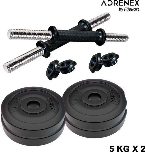 Adrenex 10 Kg PVC Home Gym Adjustable Dumbbell