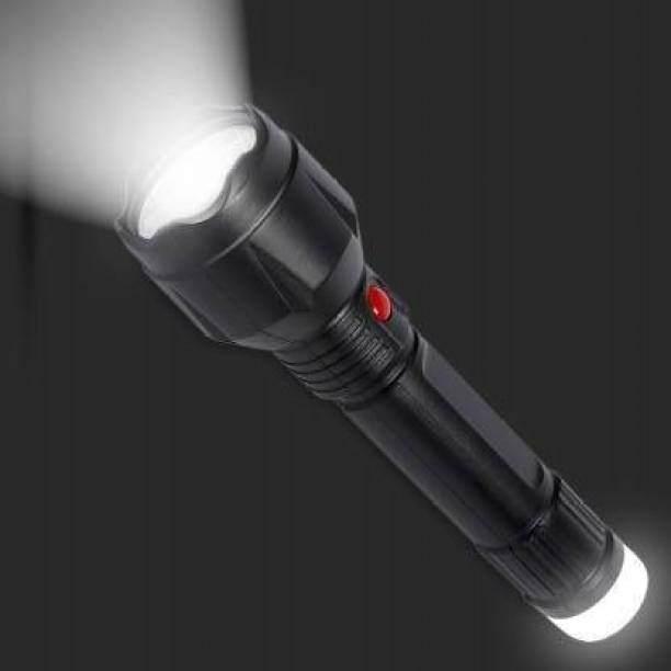 JMALL Rechargeable Waterproof LED torch Long Range high power Light 8 hrs Torch Emergency Light