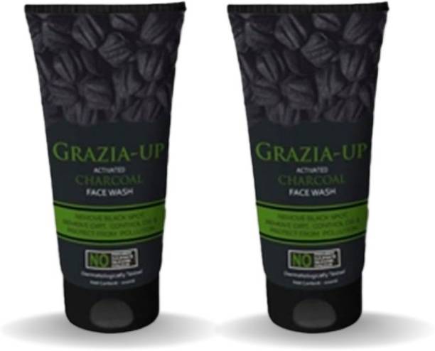 GRAZIA UP Activated Charcoal Facewash (pack of 2) Face Wash (200