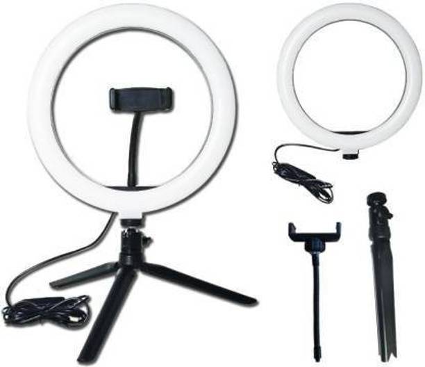 Tech Beast 12 INCH Portable LED Ring Light with 3 Color Modes Ring Flash (White) Ring Flash