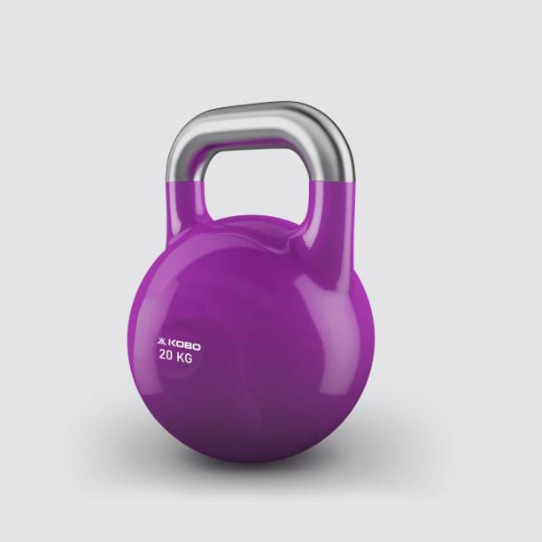 KOBO Competition Kettlebell 20 Kg – Professional Durable and Strong Design (IMPORTED) Purple Kettlebell