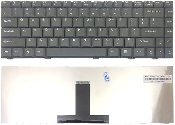 TechSio HCL ME F80 1088 1044 Internal Laptop-size Laptop Keyboard Compatible with Desktop, Laptop, Mac Asus F80 keyboard Asus F80C keyboard Asus F80CR keyboard Asus F80H keyboard Asus F80L keyboard Asus F80Q keyboard