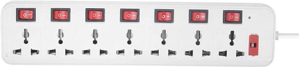 BHATNAGAR amor 7 SOCKET PLUS SWITCH 3MTR WIRE 7  Socket Extension Boards