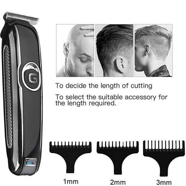Geemy GM-6050 Professional Rechargeable Hair Clipper and Trimmer Runtime: 45 min Trimmer 120 min Runtime 4 Length Settings