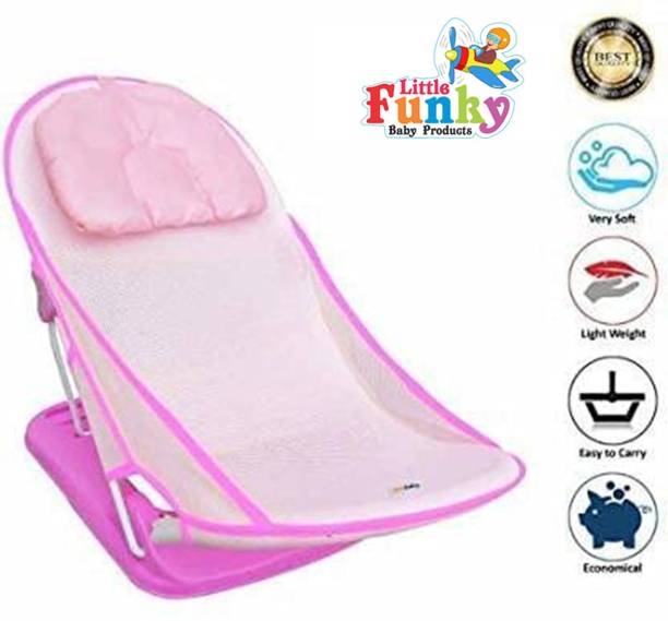 Little Funky Baby Bather for Newborn and Infants, Compact and Foldable, 0 - 6 Months