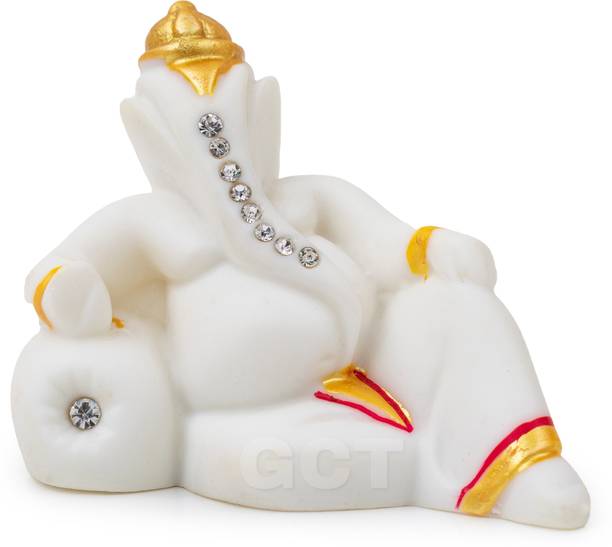 GCT Lord Ganesh Idol | Ganesha Murti | Ganpati Statue (ST-11) for Car | Home Mandir Decorative Showpiece  -  6.35 cm
