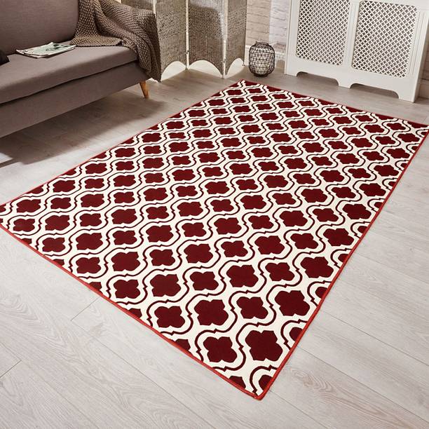 Saral Home 6 ft  X 4 ft Cotton Carpet