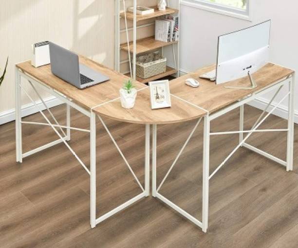 Flipkart Perfect Homes Free Standing, Finish Color - Beige & White Engineered Wood Workstation