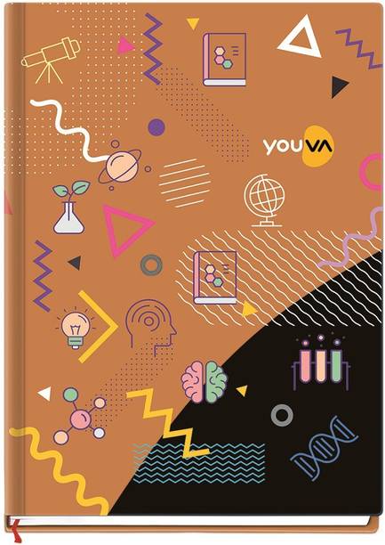 NAVNEET Youva Case Bound Single Line Jumbo Notebook for School and College Students A5 Notebook Single Line 288 Pages