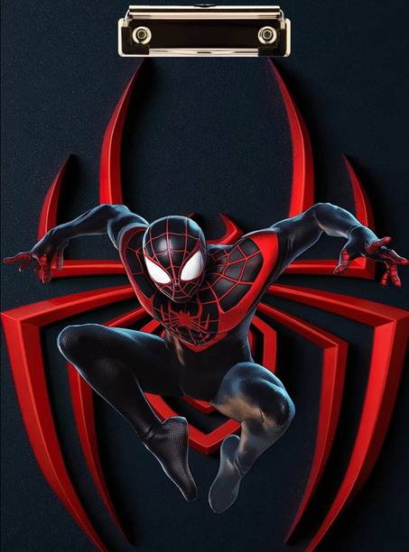 BPDESIGNSOLUTION Spiderman Digital Reprint Clip Board Exam Pad (14x9.5 Inches) Premium Quality