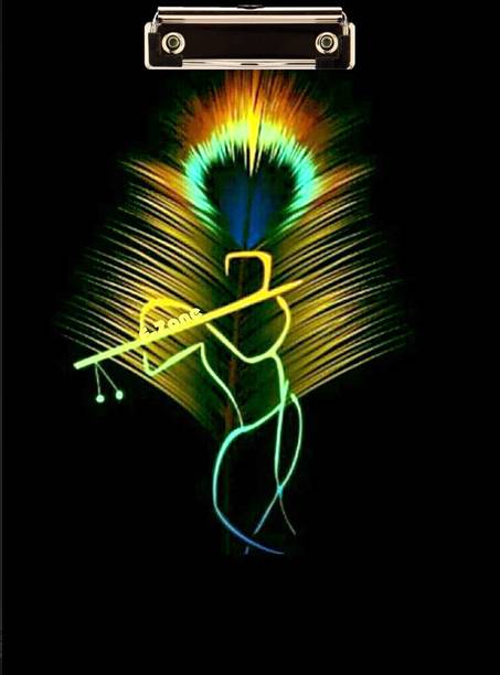 BPDESIGNSOLUTION Peacock Wing Digital Reprint Clip Board Exam Pad (14x9.5 Inches) Premium Quality