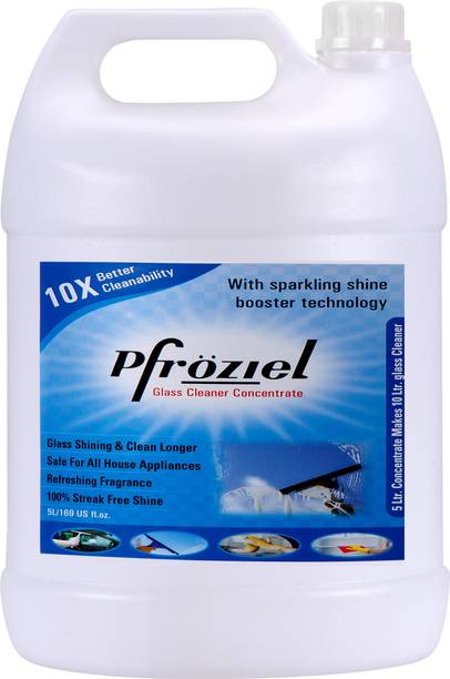 Pfroziel Glass cleaner Spray I Disinfectant & Shin boosters 5Ltr (pack of 1)