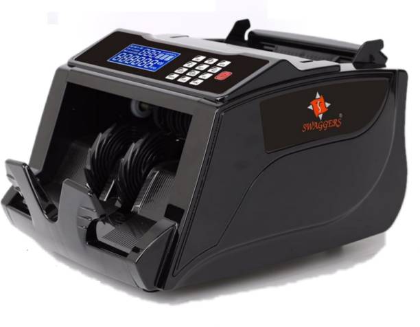 SWAGGERS Super Heavy Duty Currency/Note/Money/Cash Counting Machine with Fake Note Detector For All New and Old Rupees 10,20,50,100,200,500,2000 Note Counting Machine