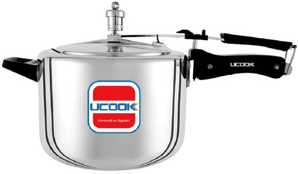 UCOOK By United Ekta Engg. 5 Litre Aluminium Inner Lid 5 L Inner Lid Induction Bottom Pressure Cooker