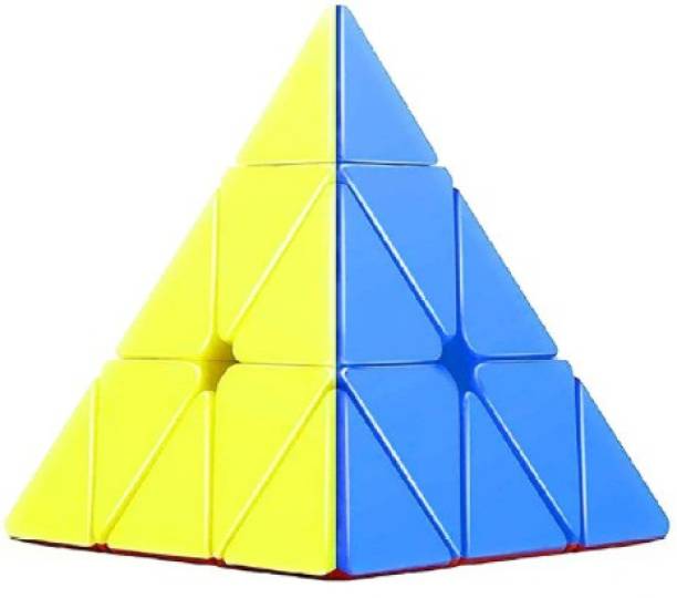 bhauvik Pyramid Cube 3x3 High Speed Stickerless Triangle Cube