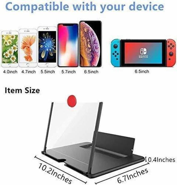 JANGI 3D for Glass F2 Screen Magnifier for Enlarged Screen all mobiles Video Glasses