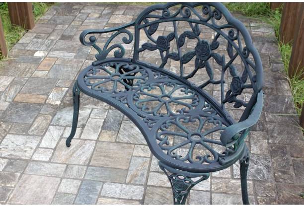 Takasho RoseDesign Metal Bench for Garden Patio Terrace Balcony Indoor-Outdoor Furniture Metal 3 Seater